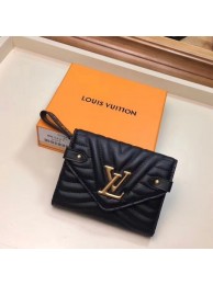 Knockoff LOUIS VUITTON NEW WAVE COMPACT WALLET M63427 black HY26424vf92