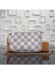 Knockoff Louis Vuitton Original Damier Azur Canvas MINI POCHETTE ACCESSORIES N58009 HY6638JF45