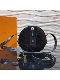 Knockoff Louis vuitton original Monogam vernis BOITE CHAPEAU SOUPLE M53999 black HY5384eF76