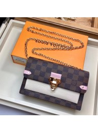 Knockoff Louis Vuitton original VAVIN CHAIN WALLET N60237 Creme HY17974tp21