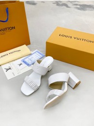 Knockoff Louis Vuitton slipper 91113-1 Heel 6.5CM HY2107yK94