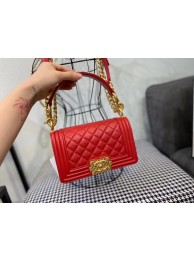 Knockoff Small boy chanel handbag AS67085 red HY6802yN38