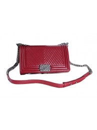 Le Boy Chanel Flap Shoulder Bag Original Leather CF67086 Burgundy HY18315Wi77