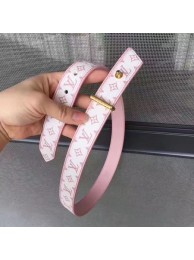 Louis Vuitton 30mm Pink Belt M9306 Gold HY23172xh67