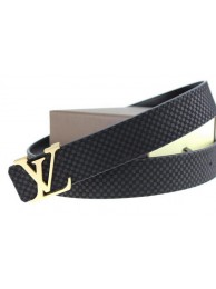 Louis Vuitton Belt LV2051 Black Gold HY16538pA42