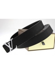 Louis Vuitton Belt LV2051 Black Silver HY633Xw85