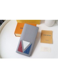 Louis Vuitton BRAZZA WALLET M30791 gray HY1844mV18