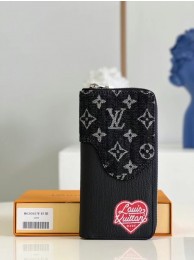 Louis Vuitton BRAZZA WALLET M63095 black HY22804Rc99