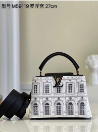 Louis Vuitton CAPUCINES BB M59119 Black and White HY3243Mc61