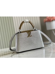 Louis Vuitton CAPUCINES BB M59266 silver HY9814Oj66
