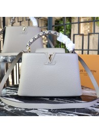 Louis Vuitton CAPUCINES PM M52388 light gray HY1813sY95