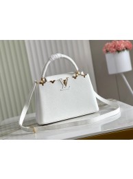 Louis Vuitton CAPUCINES PM M56904 white HY249UW57