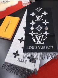 Louis vuitton Cashmere scarf LVS7760E black HY16856VF54