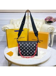 Louis Vuitton COUSSIN PM M59398 black & white HY18153Xw85