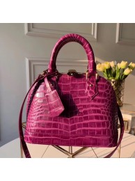 Louis Vuitton Crocodile Pattern Leather Bag ALMA BB N90897 Purple HY24552Il41
