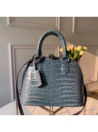 Louis Vuitton Crocodile Pattern Leather Bag N90897 Blue HY19727su78