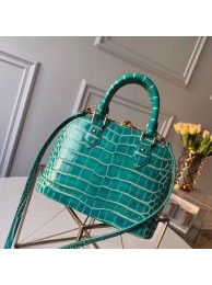 Louis Vuitton Crocodile Pattern Leather Bag N90897 Green HY13834yC28