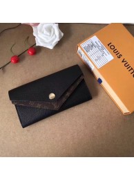 Louis Vuitton CRUISE 2017 DOUBLE V WALLET M64317 Black HY11294Zf62