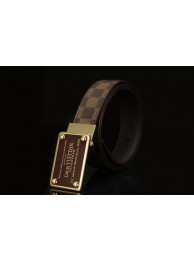 Louis Vuitton Damier Ebene Canvas Belt LV2066 HY19355UM91