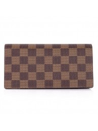 Louis Vuitton Damier Ebene Canvas Ebony Wallet N60825 HY10334CD62