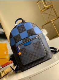 Louis Vuitton Damier Graphite Canvas Original Leather Backpack N40402 Blue HY4667dX32
