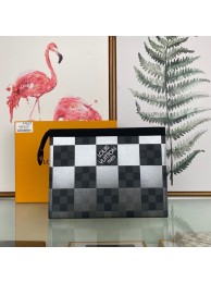 Louis Vuitton Damier Graphite Giant POCHETTE VOYAGE N60412 Black&White HY26503UE80