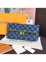 Louis Vuitton Denim Clutch bag M44472 blue HY17359VI95