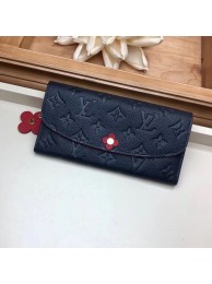 Louis Vuitton EMILIE WALLET M63918 Navy Blue HY7439MO84