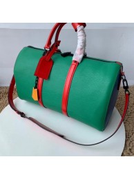 Louis Vuitton Epi Leather Keepall SUPREME 45CM M45419 with Shoulder Strap green HY4138lq41