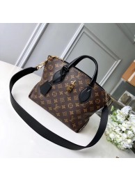 Louis vuitton FLOWER ZIPPED TOTE BB M44351 black HY4095nS91