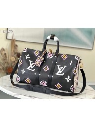 Louis Vuitton KEEPALL BANDOULIERE 45 M58656 black HY25495oJ62