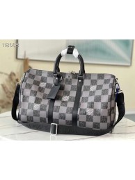 Louis Vuitton KEEPALL BANDOULIERE 45 N80404 black HY991JD63