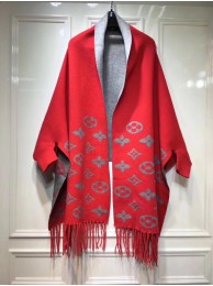 Louis vuitton lambswool & cashmere Shawl 71150 red HY7546CC86