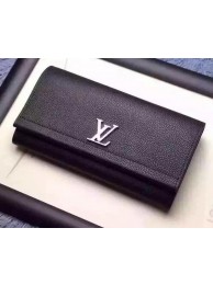 Louis Vuitton LOCKME II Wallet M62350 Black HY24743Ty85
