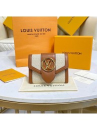 Louis Vuitton LV PONT 9 COMPACT WALLET M81393 brown HY22055lU52