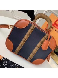 Louis Vuitton MINI LUGGAGE M53782 Navy Blue&Caramel HY430Wi77