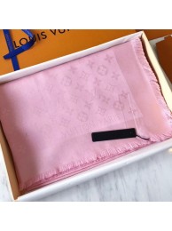 Louis Vuitton MONACO SQUARE Monogram flower pattern silk M71150 Rose Ballerine Pink HY14839Yo25