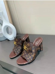 Louis Vuitton Monogram Canvas 7CM Or 10CM heels Slipper LV23017 HY3188Xw85