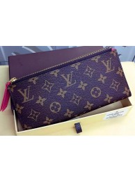 Louis Vuitton Monogram Canvas ADELE WALLET M61287 Rose HY13010FA31