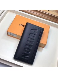 Louis Vuitton Monogram Canvas BRAZZA WALLET M66540 Black HY4009fH28