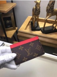 Louis Vuitton Monogram Canvas CARD HOLDER M60703 red HY21313iZ66