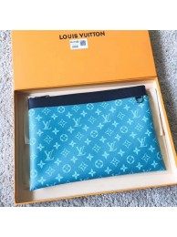 Louis Vuitton Monogram Canvas Clutch Bag POCHETTE APOLLO 61692 sky blue HY19164Xp72
