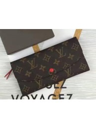 Louis Vuitton Monogram Canvas Emilie Wallet M60696 Rose HY1743ta99