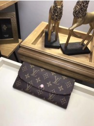 Louis Vuitton Monogram Canvas EMILIE WALLET M61289 Pink HY15216NP24