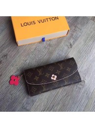 Louis Vuitton Monogram Canvas EMILIE WALLET M64202 Rose HY26747Lo54