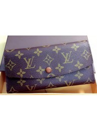 Louis Vuitton Monogram Canvas Emilie Wallet Rouge M60136 Brown HY20337ff76