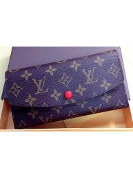 Louis Vuitton Monogram Canvas Emilie Wallet Rouge M60136 Red HY7170FA31