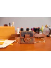 Louis Vuitton Monogram Canvas Original Leather DAUPHINE BB Belt Bag M68621 Brown HY2000rf73