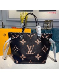Louis Vuitton Monogram Canvas Original Leather NEVERFULL MM M44567 Black HY1927Lo54