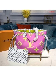 Louis Vuitton Monogram Canvas Original Leather NEVERFULL MM M44567 Pink HY10700dV68